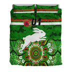 custom-personalised-south-sydney-rabbitohs-anzac-2022-bedding-set-indigenous-vibes-green