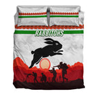 south-sydney-rabbitohs-anzac-2022-bedding-set-simple-style-white