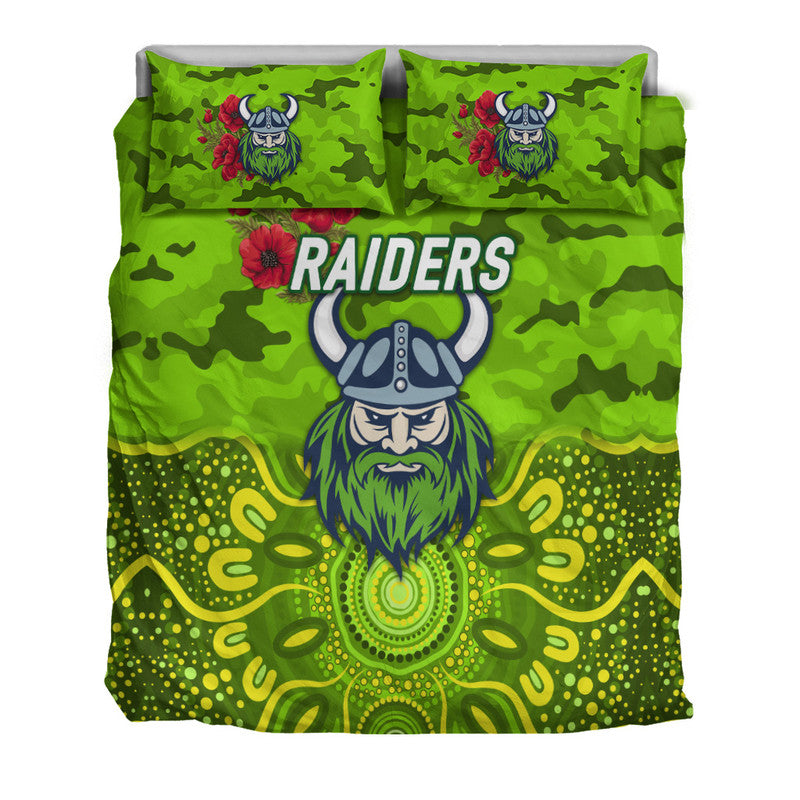 canberra-raiders-anzac-2022-bedding-set-indigenous-vibes