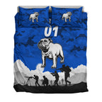 custom-personalised-canterbury-bankstown-bulldogs-anzac-2022-bedding-set-simple-style-blue