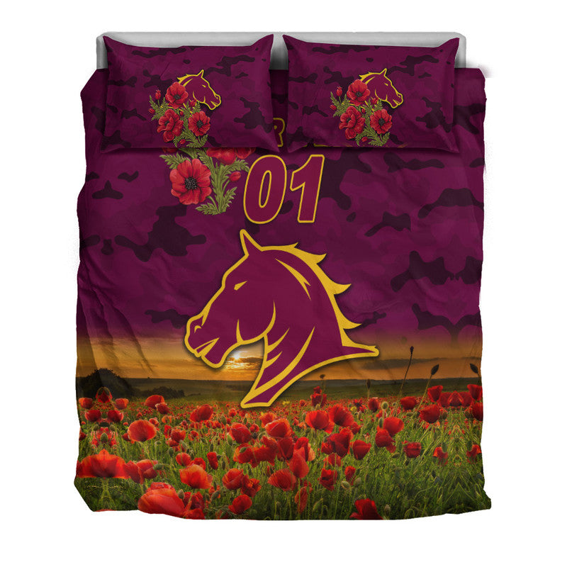 custom-personalised-brisbane-broncos-anzac-2022-bedding-set-poppy-flowers-vibes
