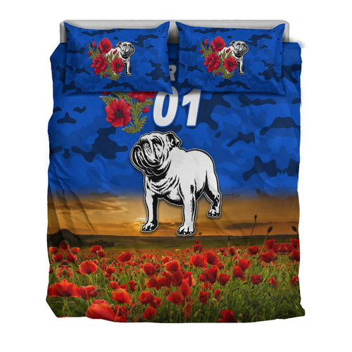 custom-personalised-canterbury-bankstown-bulldogs-anzac-2022-bedding-set-poppy-flowers-vibes-blue