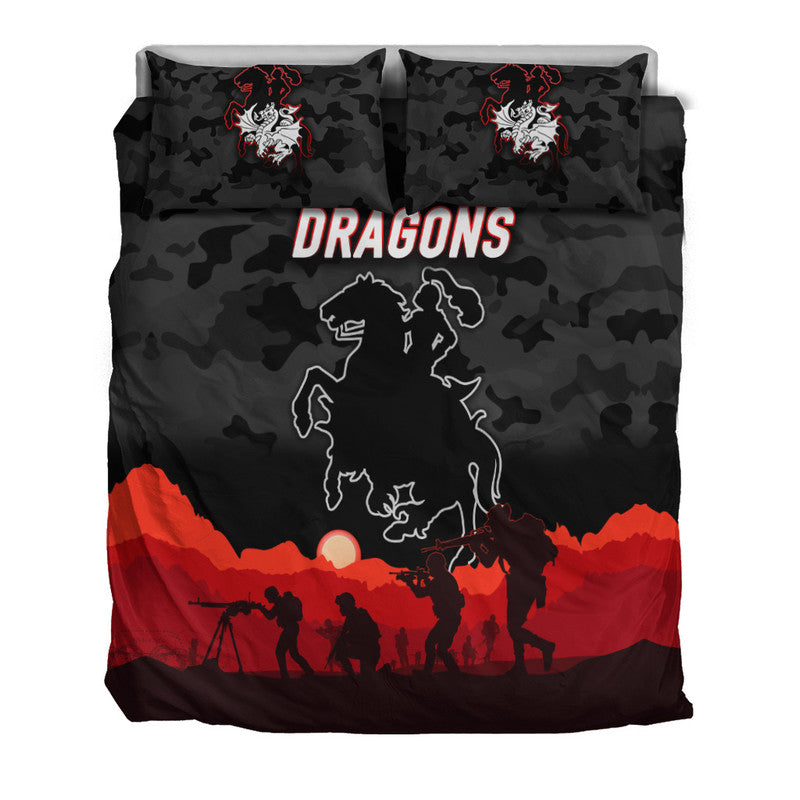 st-george-illawarra-dragons-anzac-2022-bedding-set-simple-style-black