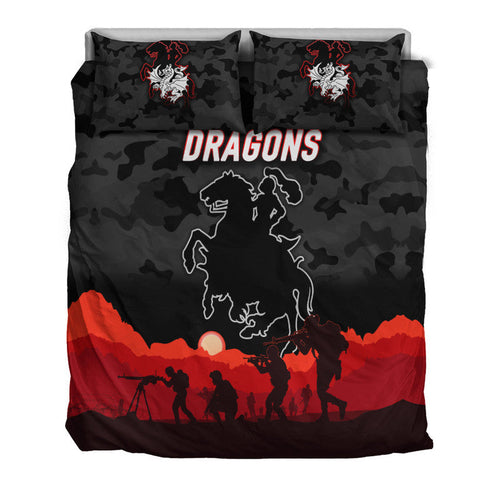 st-george-illawarra-dragons-anzac-2022-bedding-set-simple-style-black