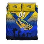 custom-personalised-parramatta-eels-anzac-2022-bedding-set-simple-style-gold