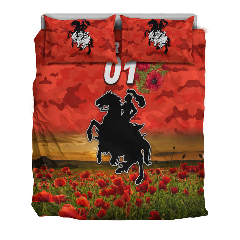 custom-personalised-st-george-illawarra-dragons-anzac-2022-bedding-set-poppy-flowers-vibes-red