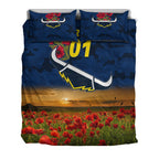 custom-personalised-north-queensland-cowboys-anzac-2022-bedding-set-poppy-flowers-vibes-blue
