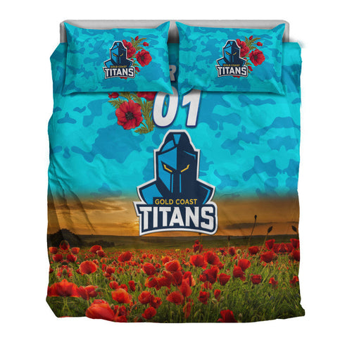 custom-personalised-gold-coast-titans-anzac-2022-bedding-set-poppy-flowers-vibes