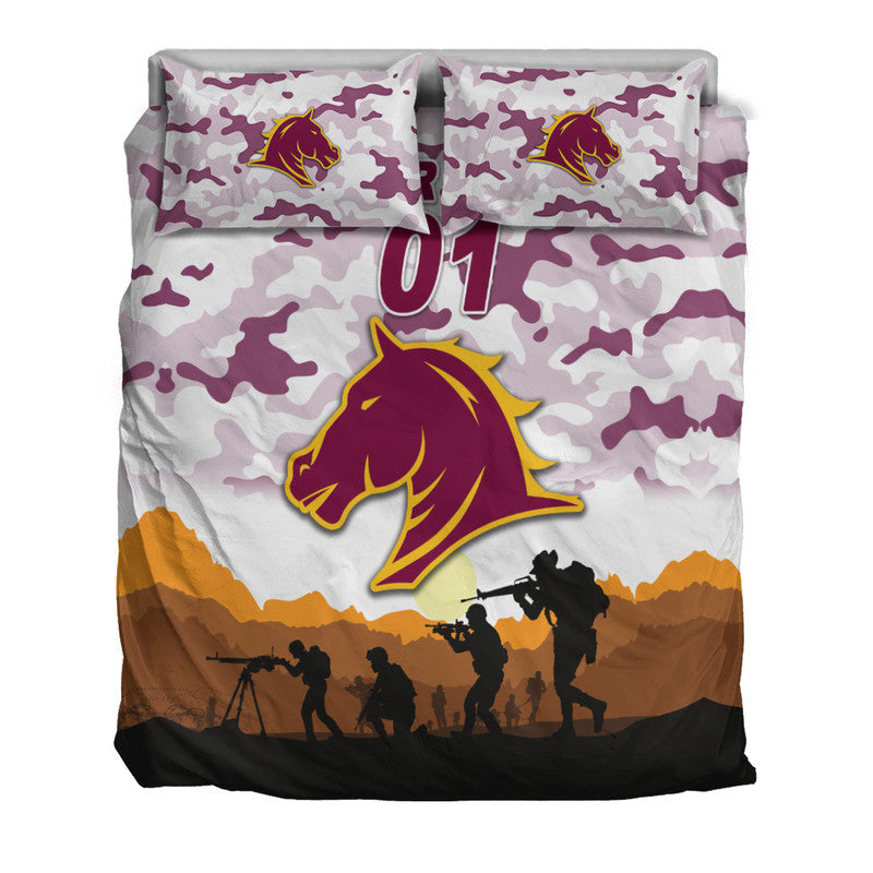 custom-personalised-brisbane-broncos-anzac-2022-bedding-set-simple-style-white