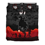 custom-personalised-st-george-illawarra-dragons-anzac-2022-bedding-set-simple-style-black