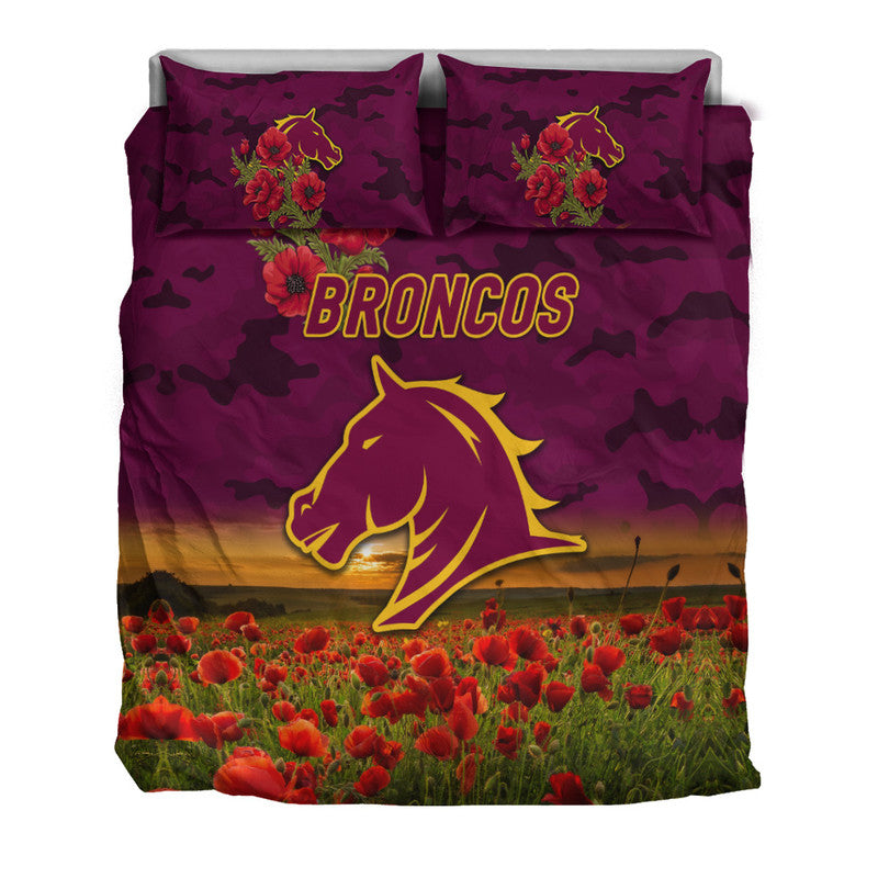 brisbane-broncos-anzac-2022-bedding-set-poppy-flowers-vibes