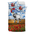 canterbury-bankstown-bulldogs-anzac-2022-bedding-set-poppy-flowers-vibes-white