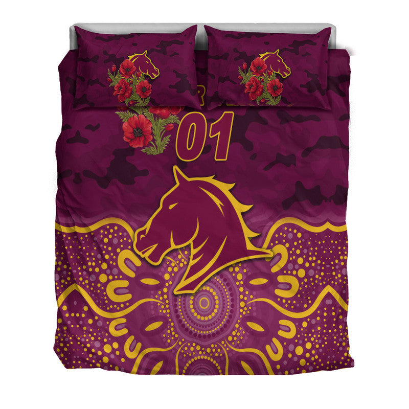 custom-personalised-brisbane-broncos-anzac-2022-bedding-set-indigenous-vibes