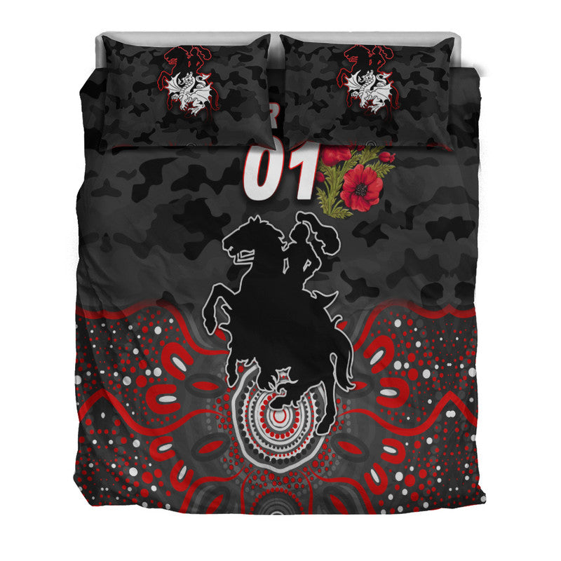 custom-personalised-st-george-illawarra-dragons-anzac-2022-bedding-set-indigenous-vibes-black