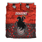st-george-illawarra-dragons-anzac-2022-bedding-set-indigenous-vibes-red