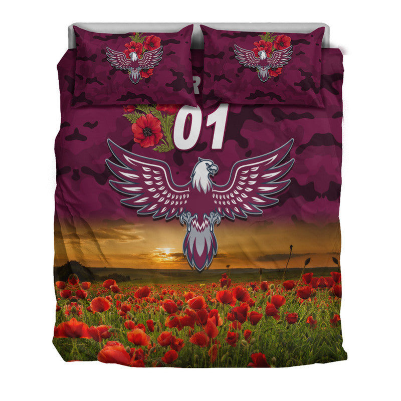 custom-personalised-manly-warringah-sea-eagles-anzac-2022-bedding-set-poppy-flowers-vibes
