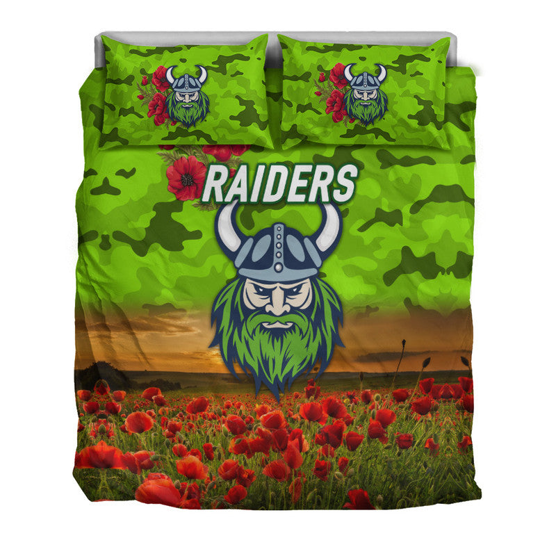 canberra-raiders-anzac-2022-bedding-set-poppy-flowers-vibes