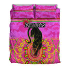 penrith-panthers-anzac-2022-bedding-set-indigenous-vibes-pink