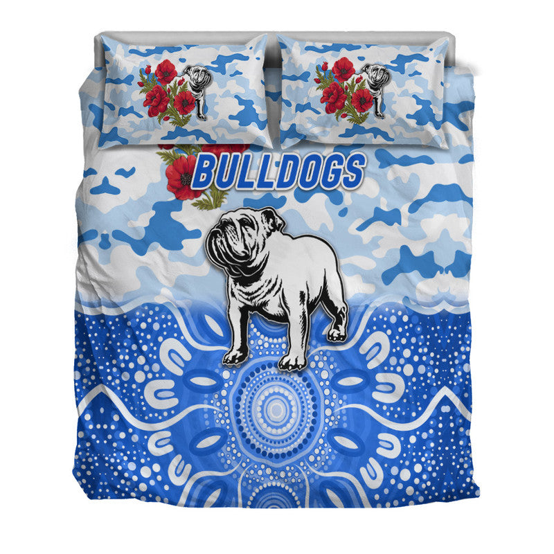 canterbury-bankstown-bulldogs-anzac-2022-bedding-set-indigenous-vibes-white