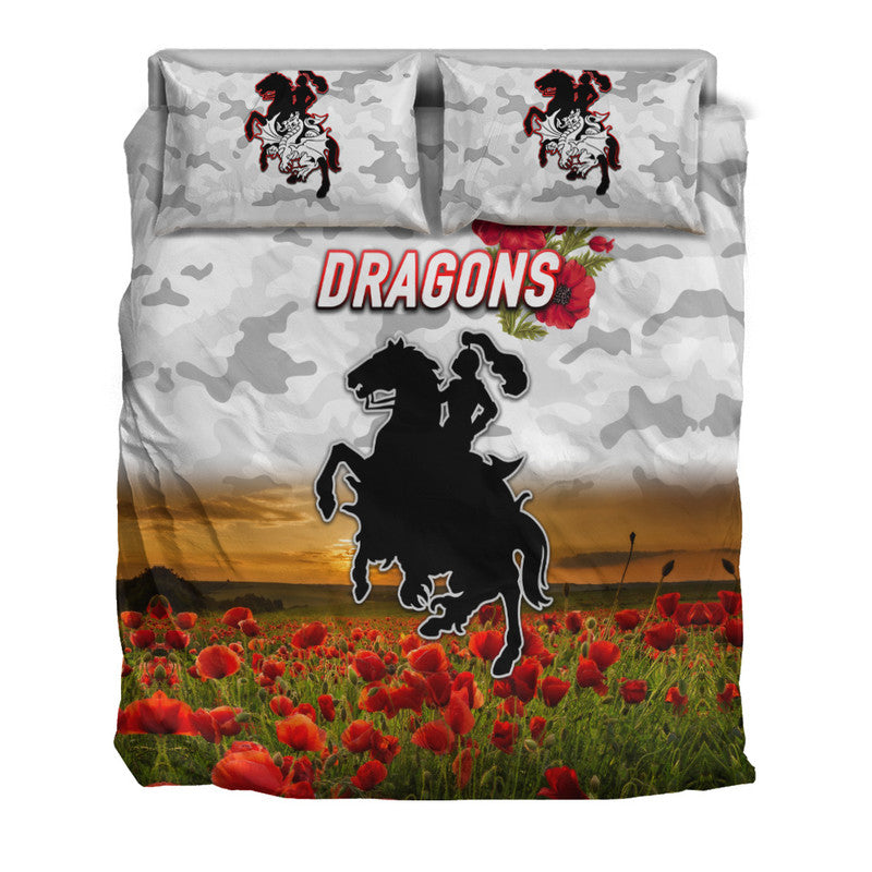 st-george-illawarra-dragons-anzac-2022-bedding-set-poppy-flowers-vibes-white