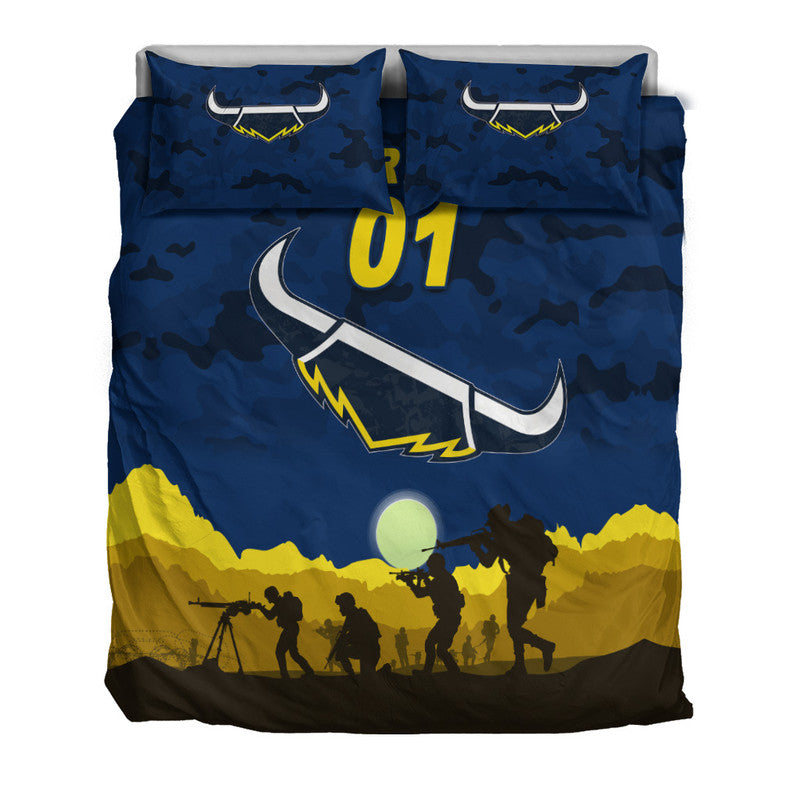 custom-personalised-north-queensland-cowboys-anzac-2022-bedding-set-simple-style-blue