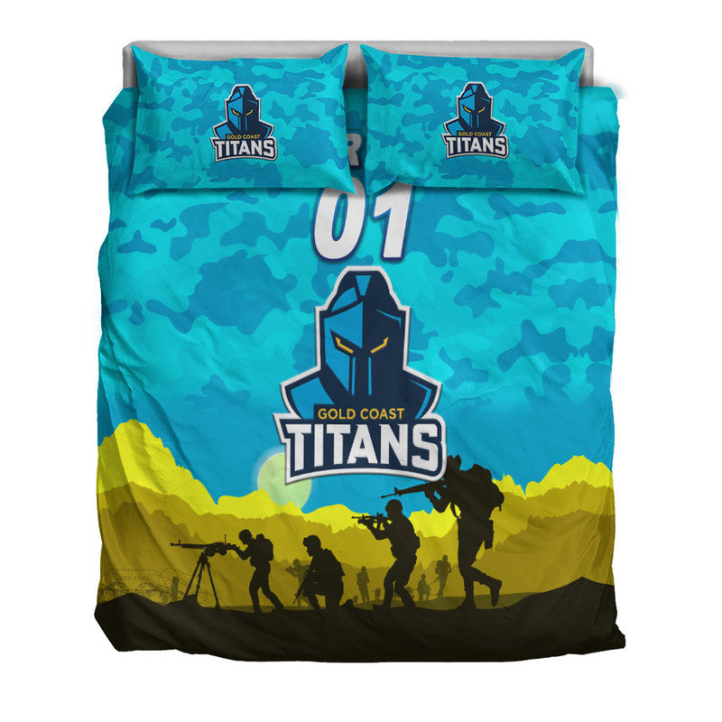 custom-personalised-gold-coast-titans-anzac-2022-bedding-set-simple-style