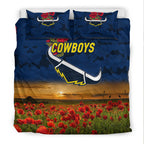 north-queensland-cowboys-anzac-2022-bedding-set-poppy-flowers-vibes-blue