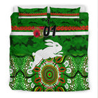 custom-personalised-south-sydney-rabbitohs-anzac-2022-bedding-set-indigenous-vibes-green
