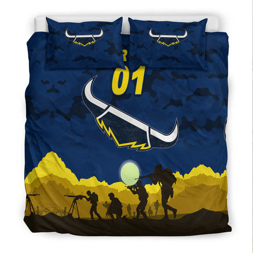 custom-personalised-north-queensland-cowboys-anzac-2022-bedding-set-simple-style-blue
