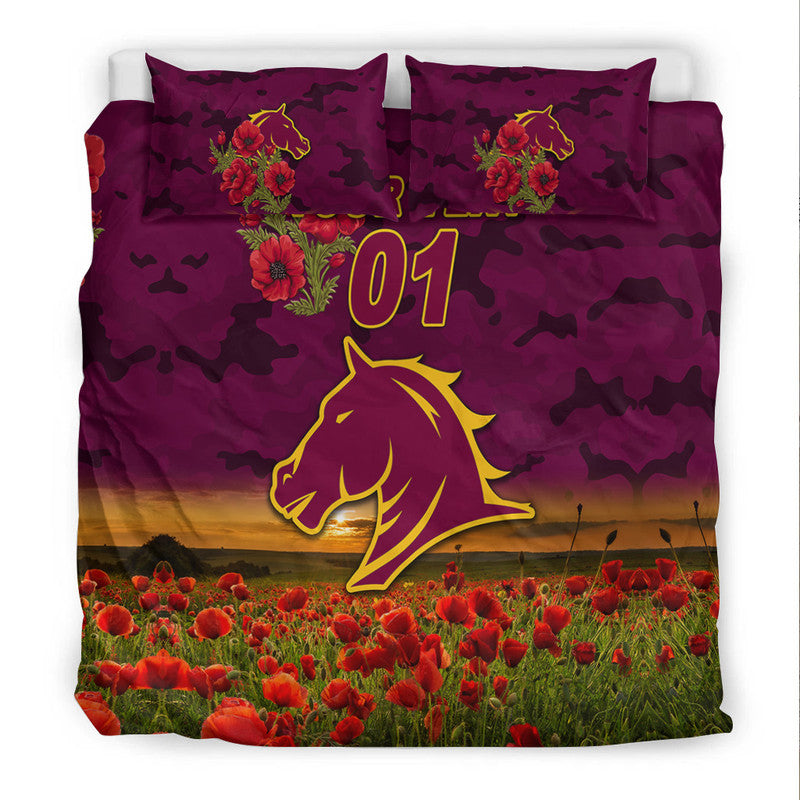 custom-personalised-brisbane-broncos-anzac-2022-bedding-set-poppy-flowers-vibes