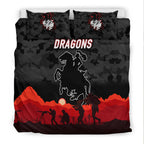 st-george-illawarra-dragons-anzac-2022-bedding-set-simple-style-black