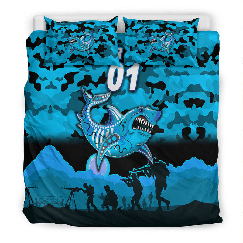 custom-personalised-cronulla-sutherland-sharks-anzac-2022-bedding-set-simple-style-black