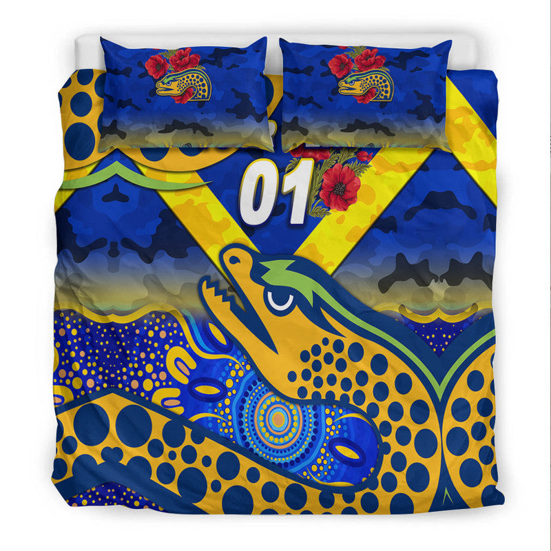 custom-personalised-parramatta-eels-anzac-2022-bedding-set-indigenous-vibes-blue