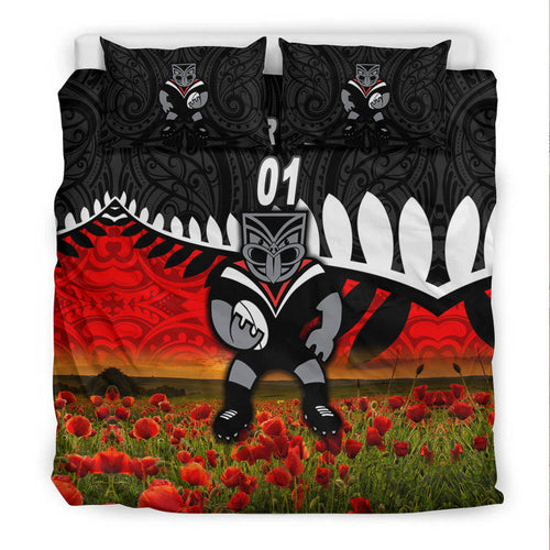 custom-personalised-new-zealand-warriors-anzac-2022-bedding-set-maori-poppy-flowers-vibes