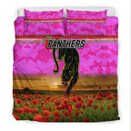 penrith-panthers-anzac-2022-bedding-set-poppy-flowers-vibes-pink