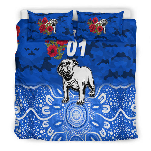 custom-personalised-canterbury-bankstown-bulldogs-anzac-2022-bedding-set-indigenous-vibes-blue
