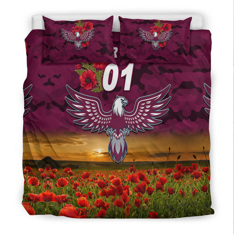 custom-personalised-manly-warringah-sea-eagles-anzac-2022-bedding-set-poppy-flowers-vibes