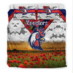 sydney-roosters-anzac-2022-bedding-set-poppy-flowers-vibes-white