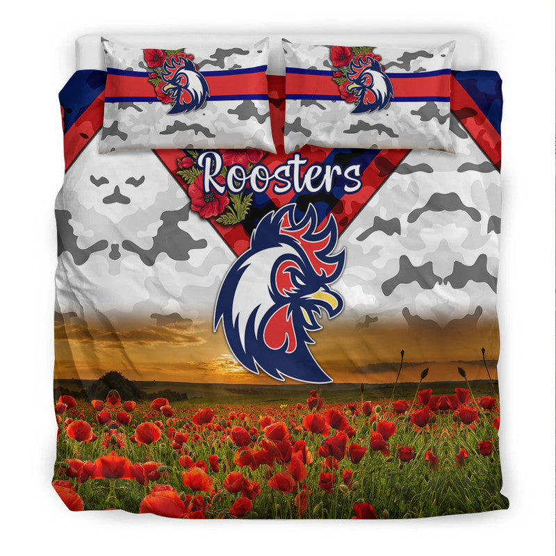 sydney-roosters-anzac-2022-bedding-set-poppy-flowers-vibes-white