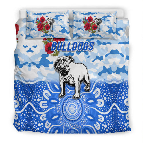 canterbury-bankstown-bulldogs-anzac-2022-bedding-set-indigenous-vibes-white