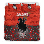 st-george-illawarra-dragons-anzac-2022-bedding-set-indigenous-vibes-red