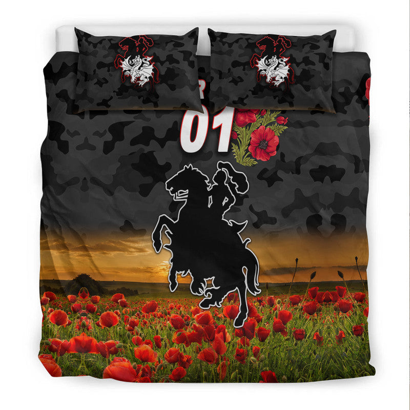 custom-personalised-st-george-illawarra-dragons-anzac-2022-bedding-set-poppy-flowers-vibes-black