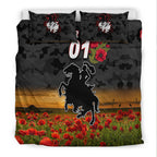 custom-personalised-st-george-illawarra-dragons-anzac-2022-bedding-set-poppy-flowers-vibes-black