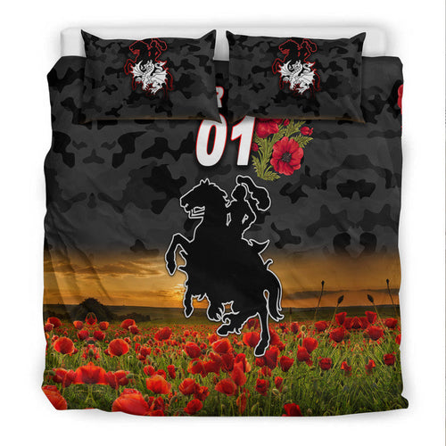 custom-personalised-st-george-illawarra-dragons-anzac-2022-bedding-set-poppy-flowers-vibes-black