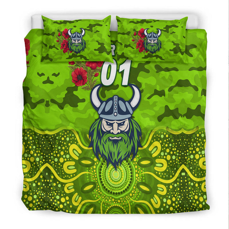 custom-personalised-canberra-raiders-anzac-2022-bedding-set-indigenous-vibes
