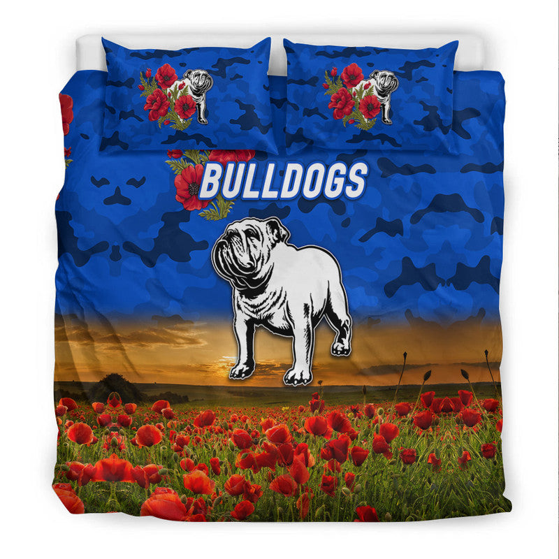 canterbury-bankstown-bulldogs-anzac-2022-bedding-set-poppy-flowers-vibes-blue