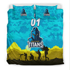 custom-personalised-gold-coast-titans-anzac-2022-bedding-set-simple-style