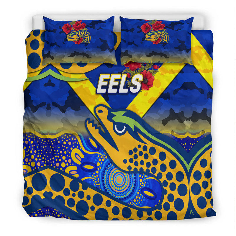 parramatta-eels-anzac-2022-bedding-set-indigenous-vibes-blue