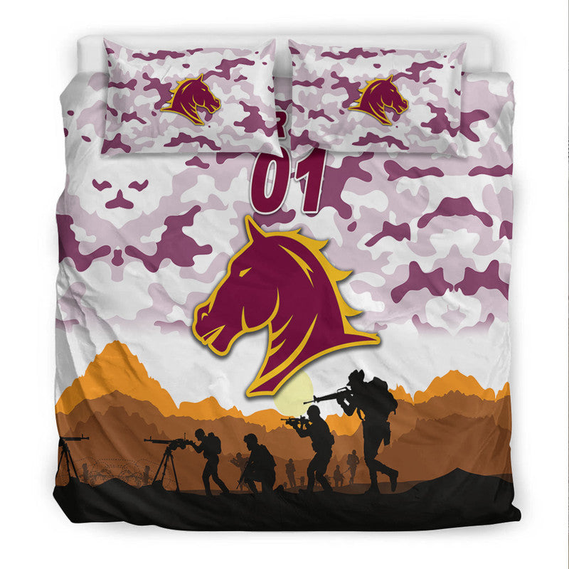 custom-personalised-brisbane-broncos-anzac-2022-bedding-set-simple-style-white
