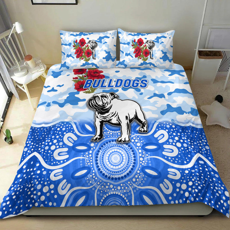 canterbury-bankstown-bulldogs-anzac-2022-bedding-set-indigenous-vibes-white